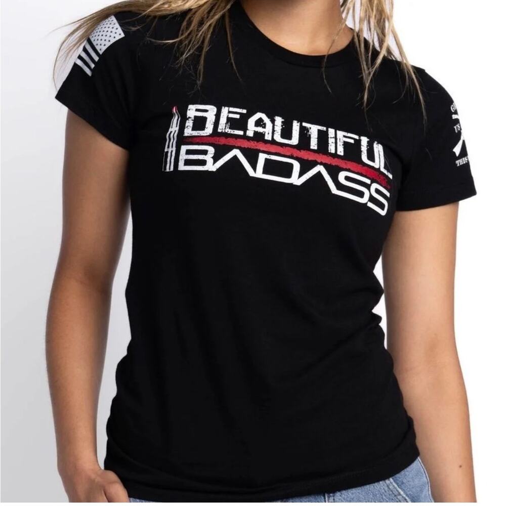 Grunt Style Beautiful Badass Women's Short-Sleeve T-Shirt Large